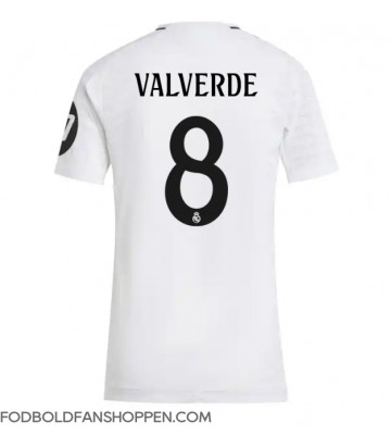 Real Madrid Federico Valverde #8 Hjemmebanetrøje Dame 2024-25 Kortærmet